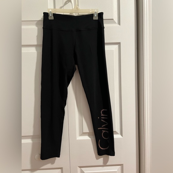 Calvin Klein Performance Leggings black rose gold L - Picture 1 of 5